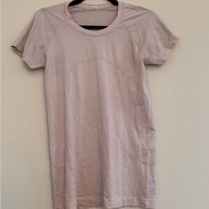 Lululemon Swiftly Tech Baby Pink Short Sleeve Shirt